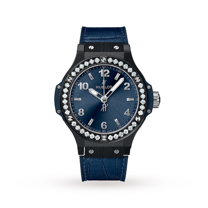 Hublot Big Bang Ceramic Blue Diamonds 38mm