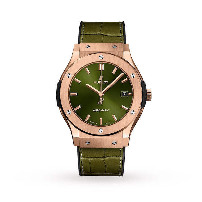 Hublot Classic Fusion Chronograph King Gold Green Men's Watch