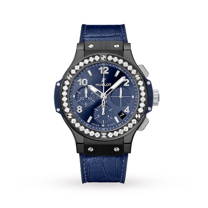 Hublot Big Bang Ceramic Blue Diamonds Chronograph 41mm