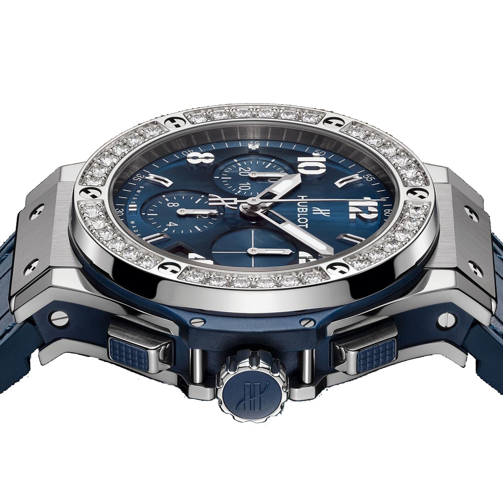 Hublot Big Bang Steel Blue Diamonds 41mm Mens Watch
