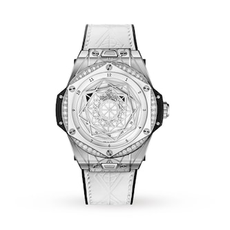 Hublot Big Bang One Click Sang Bleu Steel White Diamonds Automatic 39mm