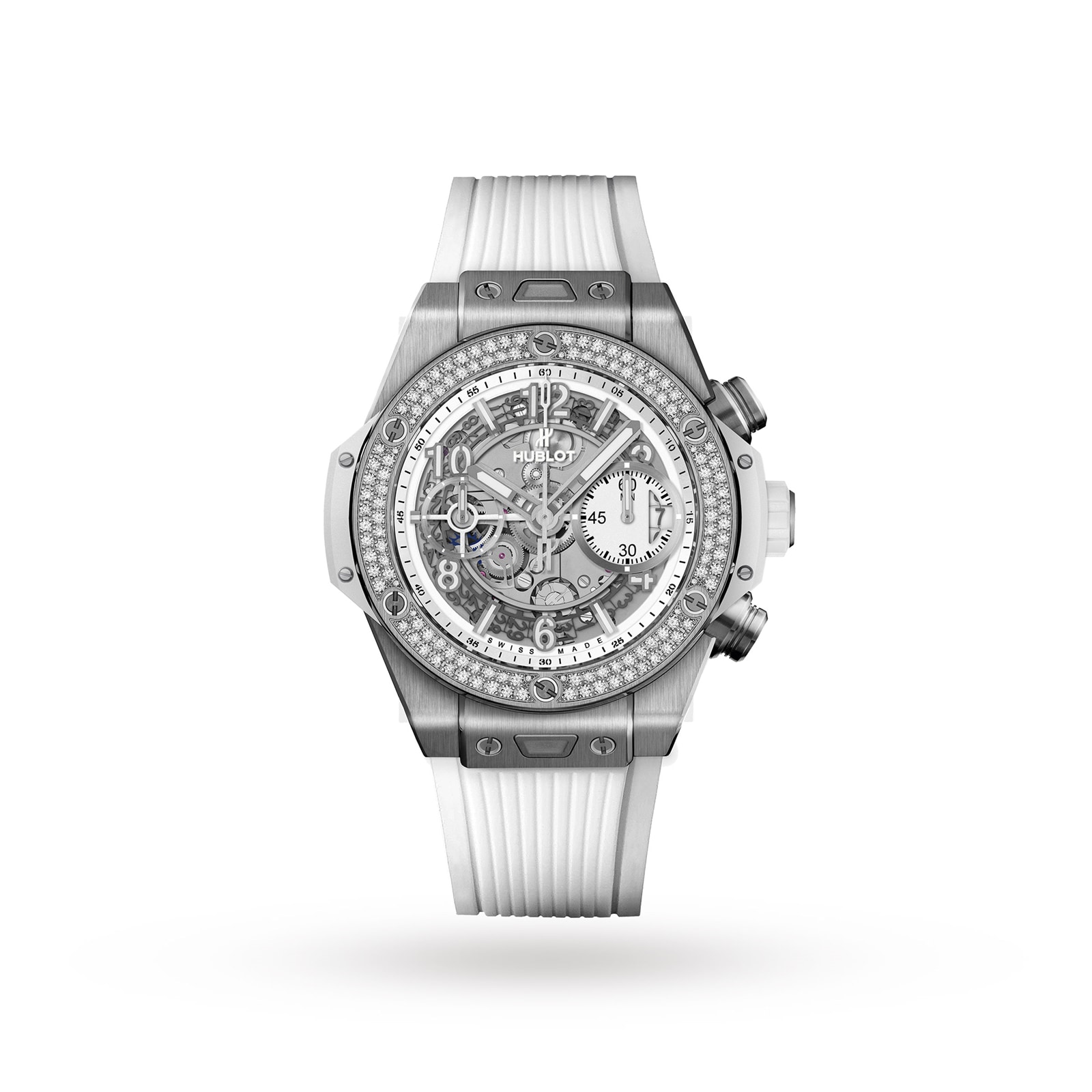 Hublot Big Bang Unico Titanium White Diamonds Automatic 42mm 441.NE.2010.RW.1104 Mappin and Webb