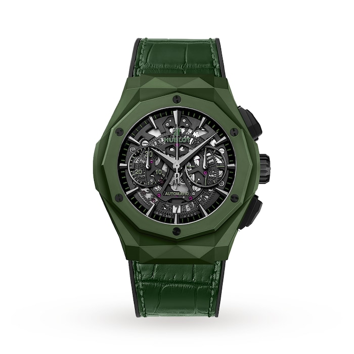 Hublot Classic Fusion Aerofusion Chronograph Orlinski Green Ceramic Automatic 45mm