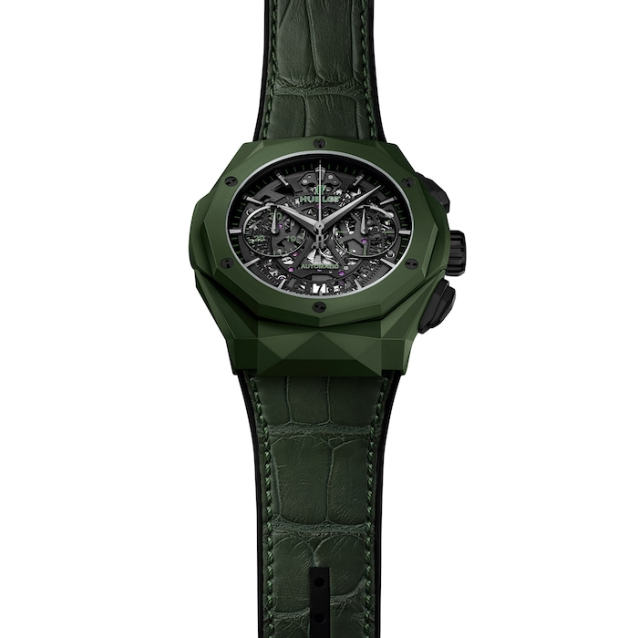 Hublot Classic Fusion Aerofusion Chronograph Orlinski Green Ceramic Automatic 45mm