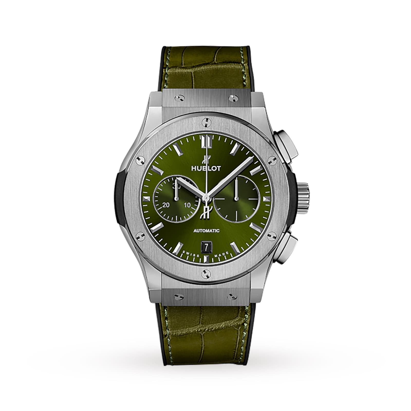 Click to view product details and reviews for Classic Fusion Chronograph Titanium Green Automatic 42mm.