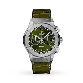 Hublot Classic Fusion Chronograph Titanium Green Automatic 42mm Hublot Classic Fusion Chronograph Titanium Green Automatic 42mm