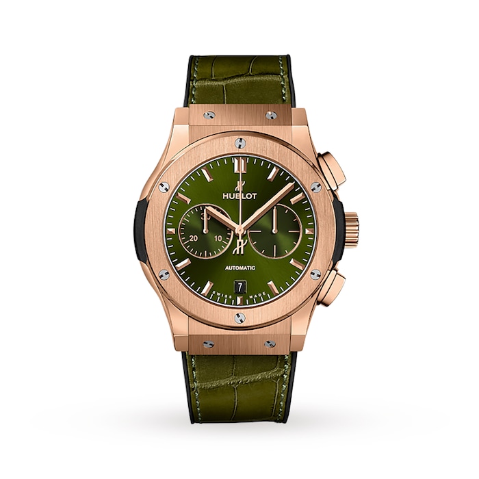 Hublot Classic Fusion Chronograph King Gold Green Automatic 42mm