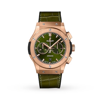 Hublot Classic Fusion Chronograph King Gold Green Automatic 42mm