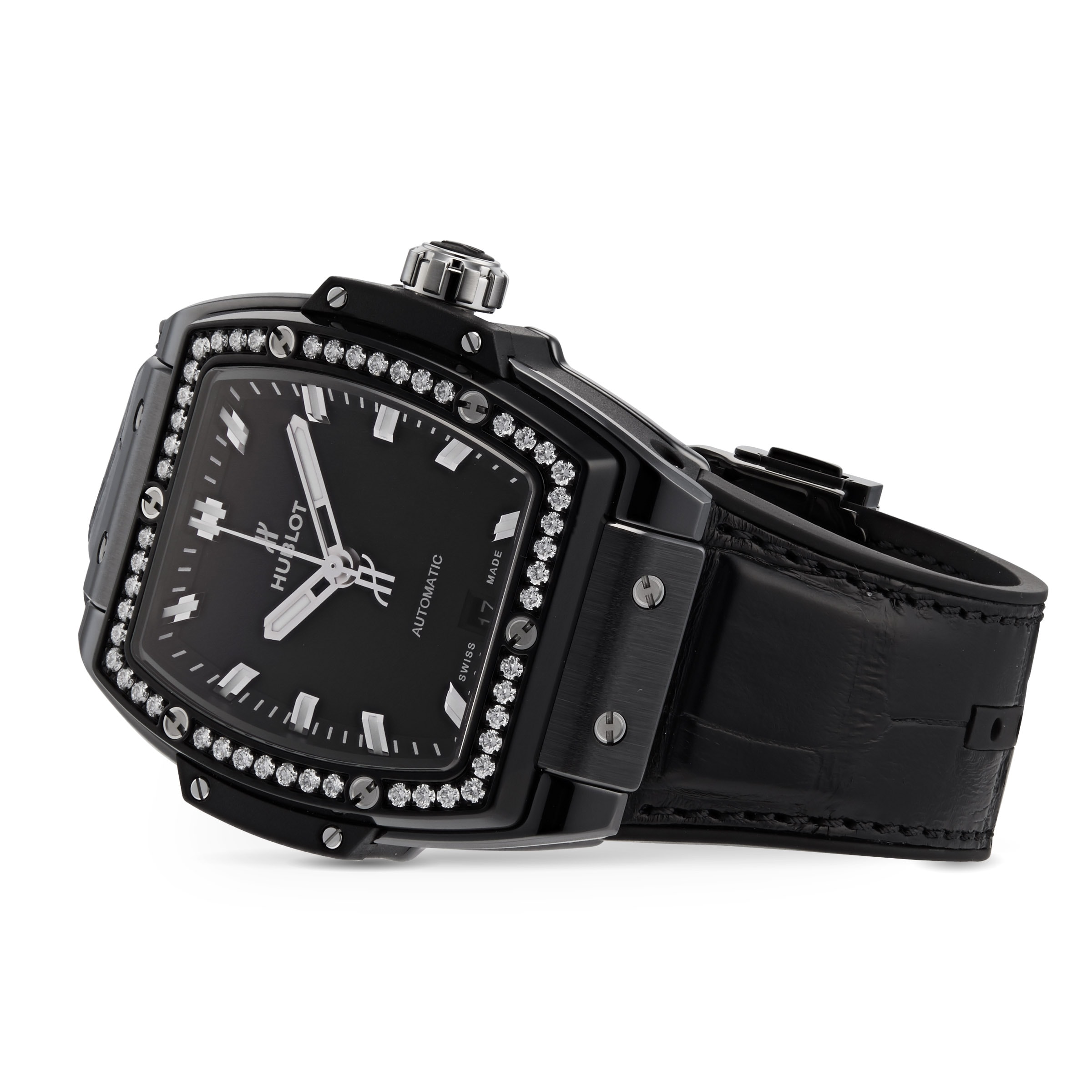 Hublot women's black watch sale