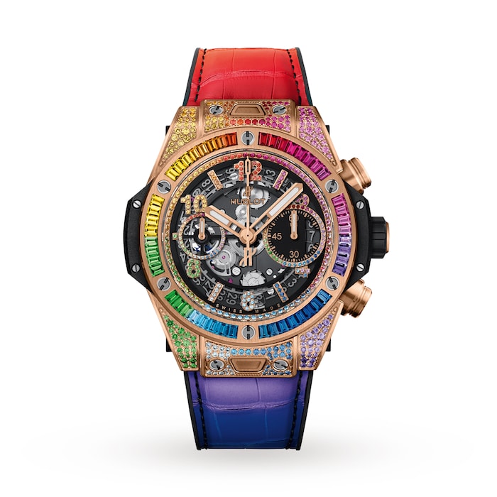 Hublot Big Bang Unico King Gold Rainbow Chronograph 42mm