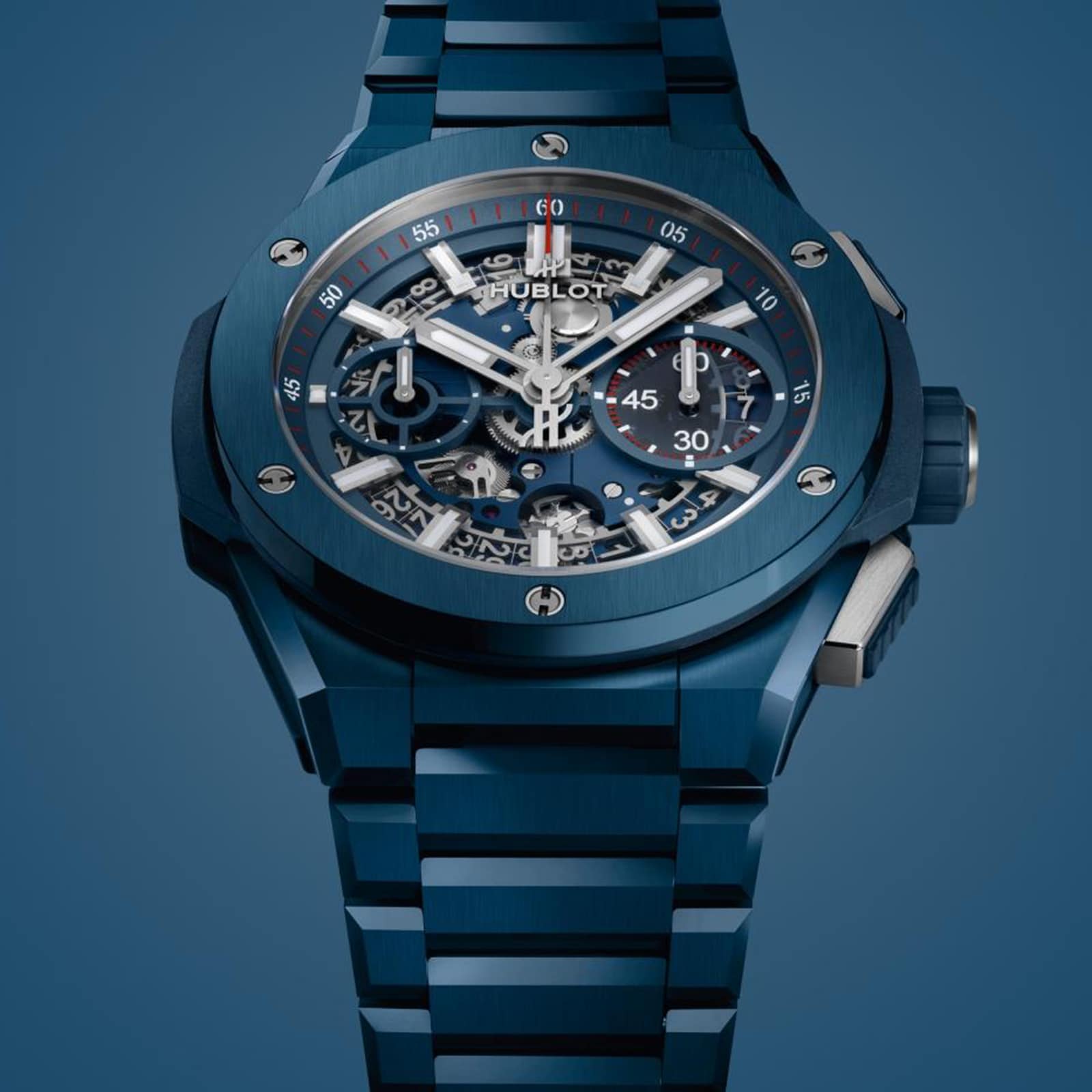 Hublot watch hot sale blue face