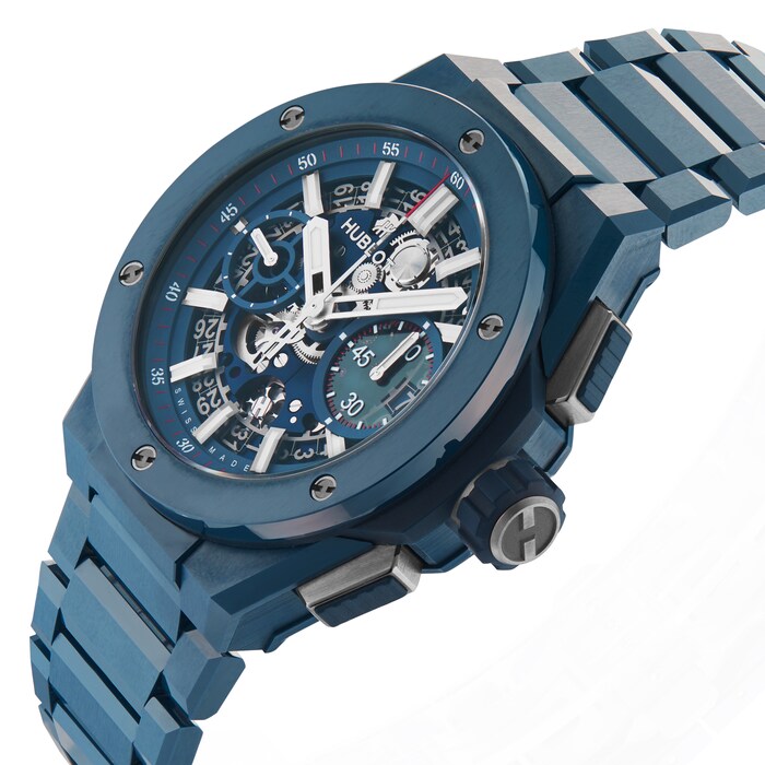 Hublot Big Bang Integrated Blue Ceramic 42mm Mens Watch