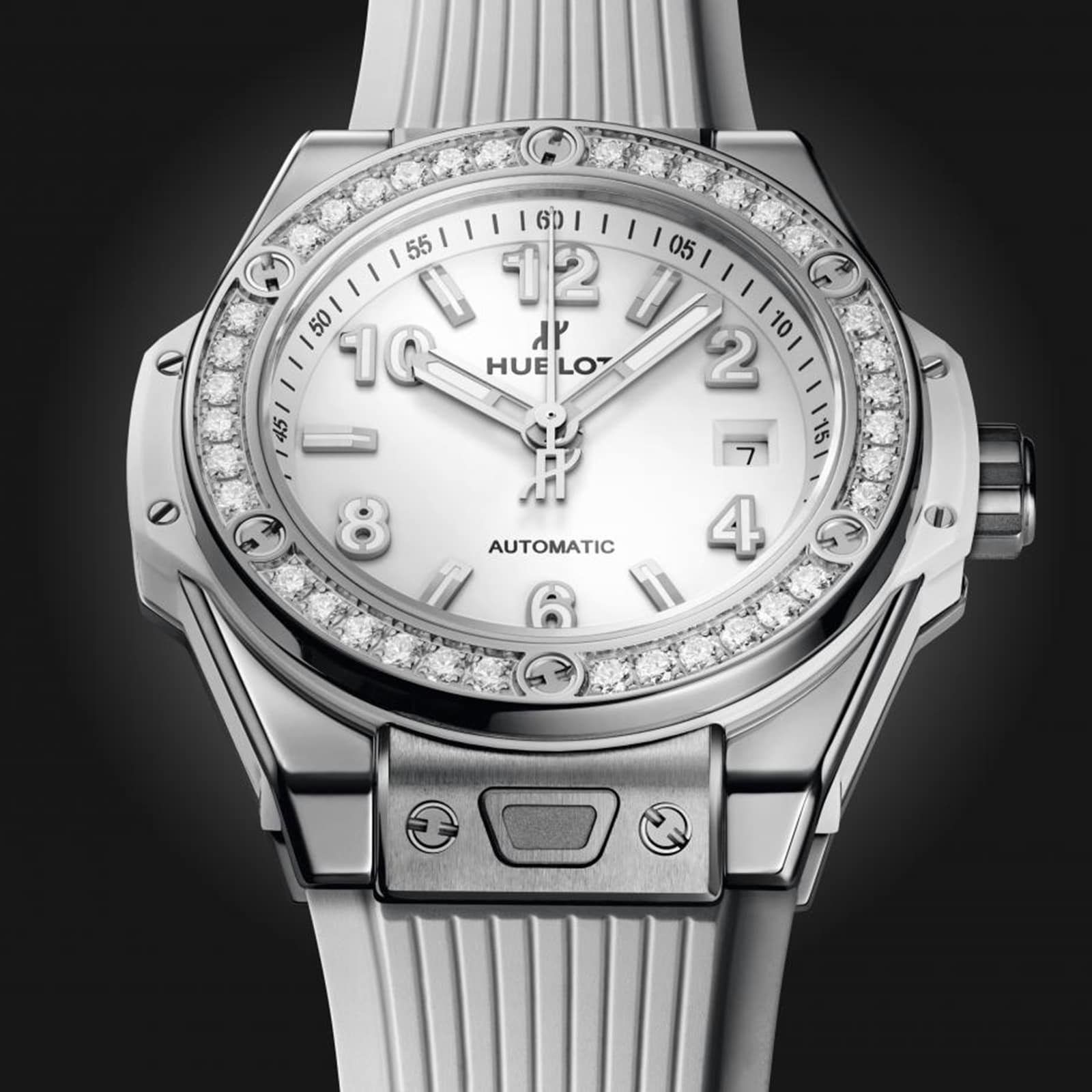 Hublot Big Bang One Click Steel White Diamonds 33mm Watch Hublot Big Bang One Click Steel White Diamonds 33mm Watch