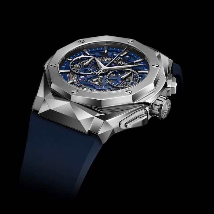 Hublot Limited Edition Classic Fusion Aerofusion Chronograph Orlinski Titanium Blue 45mm Mens Watch