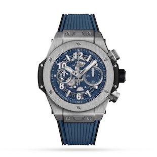 Hublot Big Bang Unico Titanium Blue 44mm Mens Watch