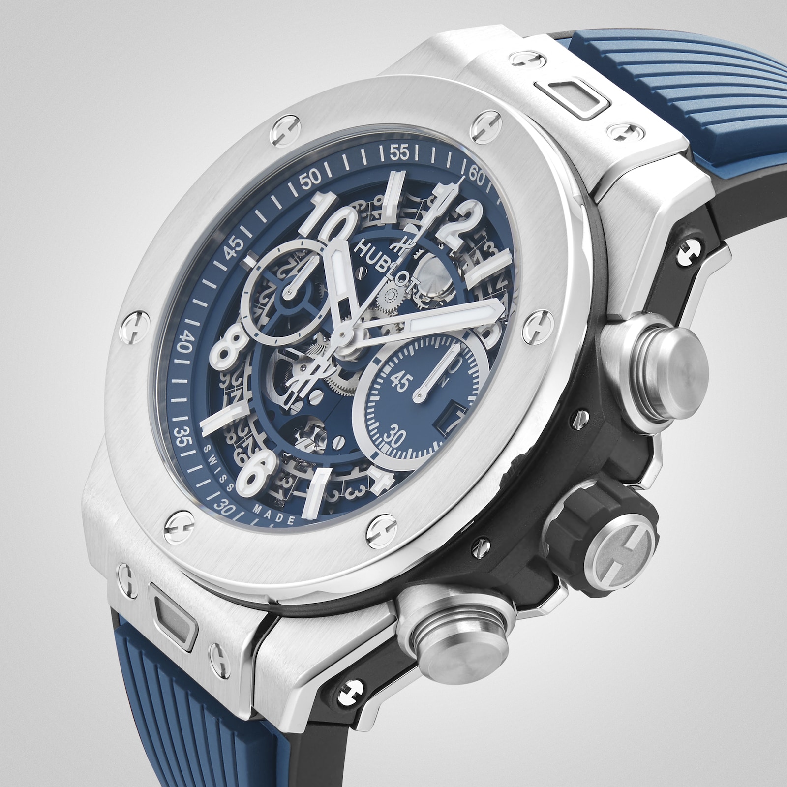 Hublot Big Bang Unico Titanium Blue 44mm Mens Watch