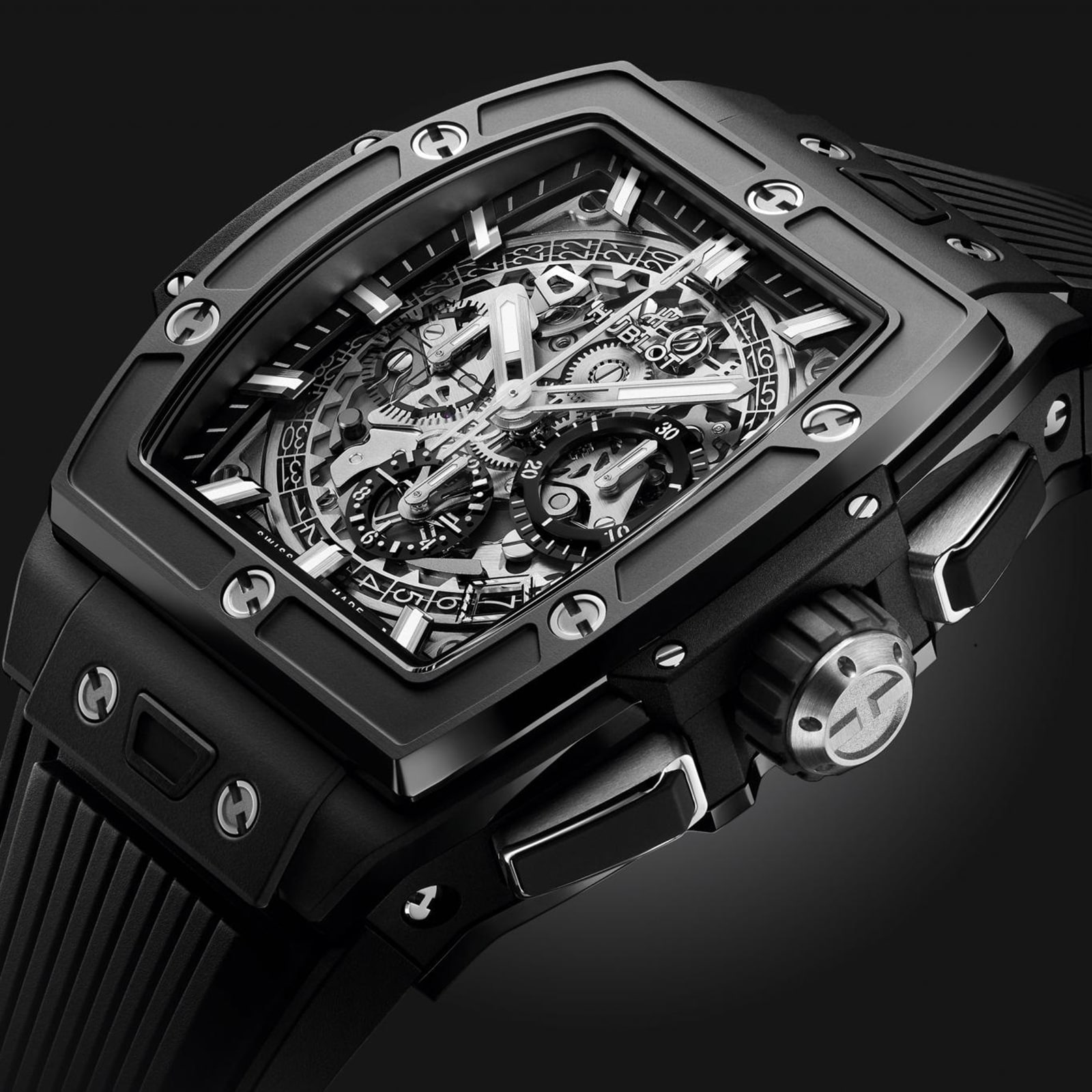 Hublot Spirit Of Big Bang Black Magic 42mm Mens Watch Black Hublot Spirit Of Big Bang Black Magic 42mm Mens Watch Black