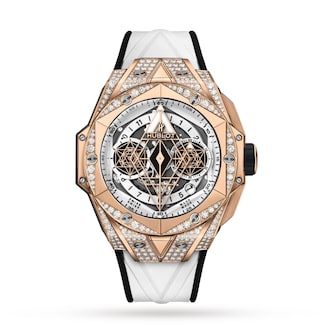 Hublot Big Bang Sang Bleu II King Gold White Pavé 45mm