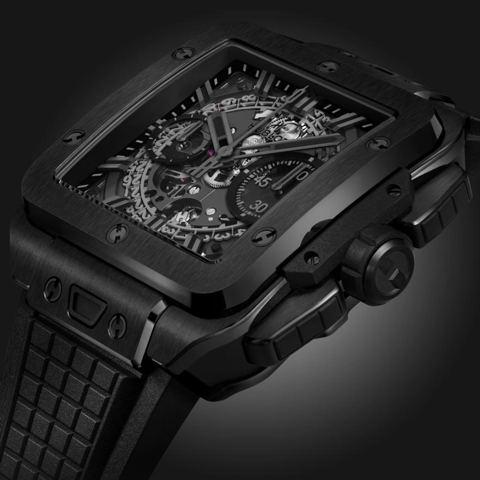 Hublot Square Bang Unico All Black 42mm Mens Watch