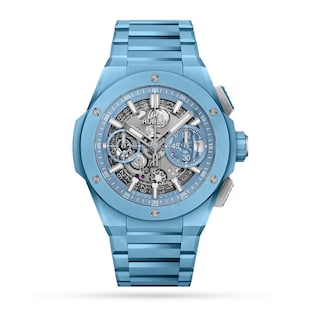 Hublot Big Bang Integrated Sky Blue Ceramic 42mm Mens Watch