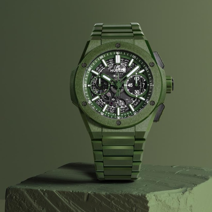 Hublot Big Bang Integrated Green Ceramic 42mm Mens Watch