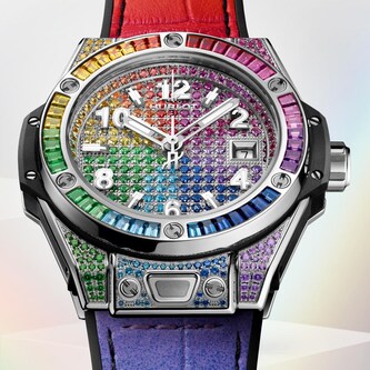 Hublot Big Bang One Click King Steel Rainbow 33mm Unisex Watch