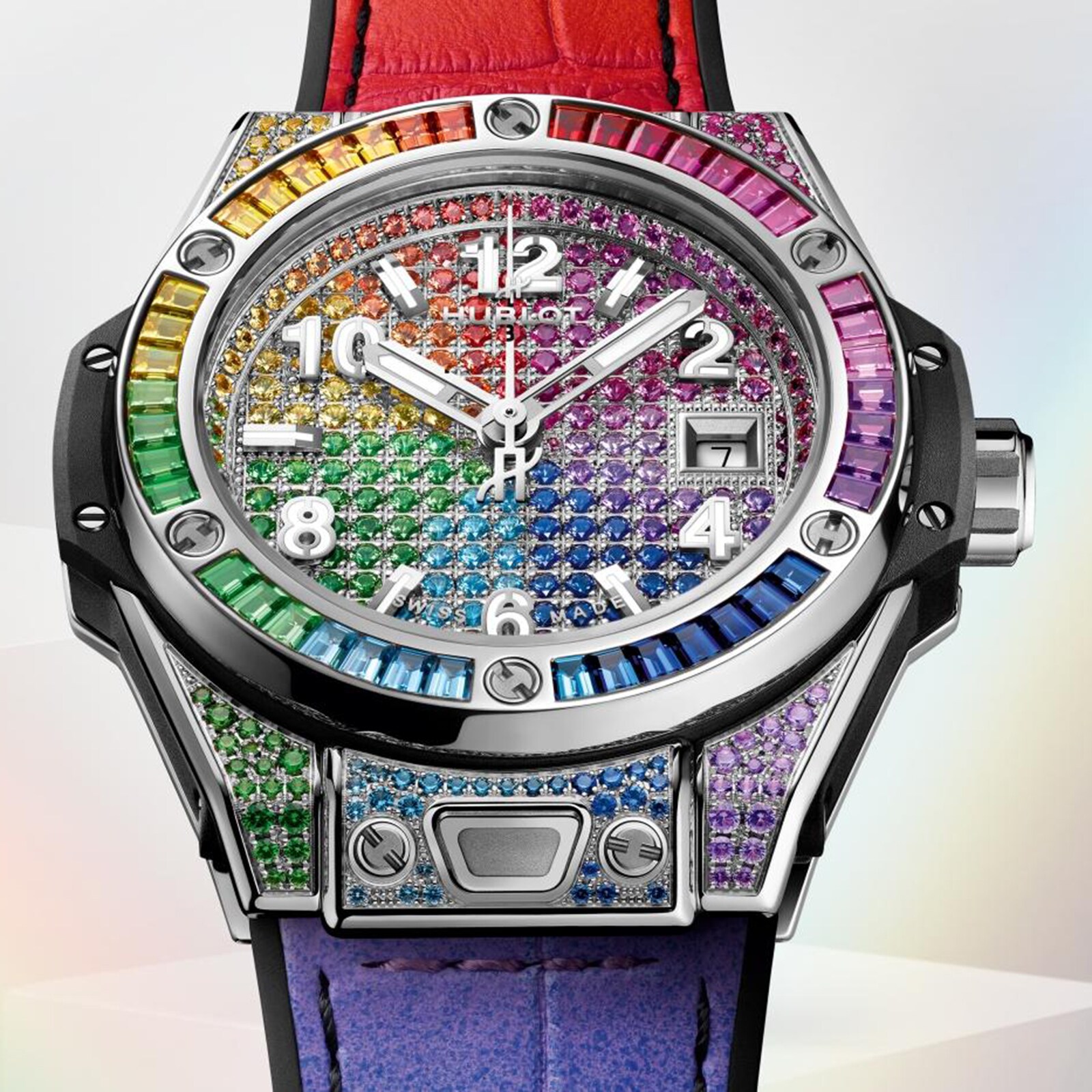 Hublot Big Bang One Click King Steel Rainbow 33mm Unisex Watch