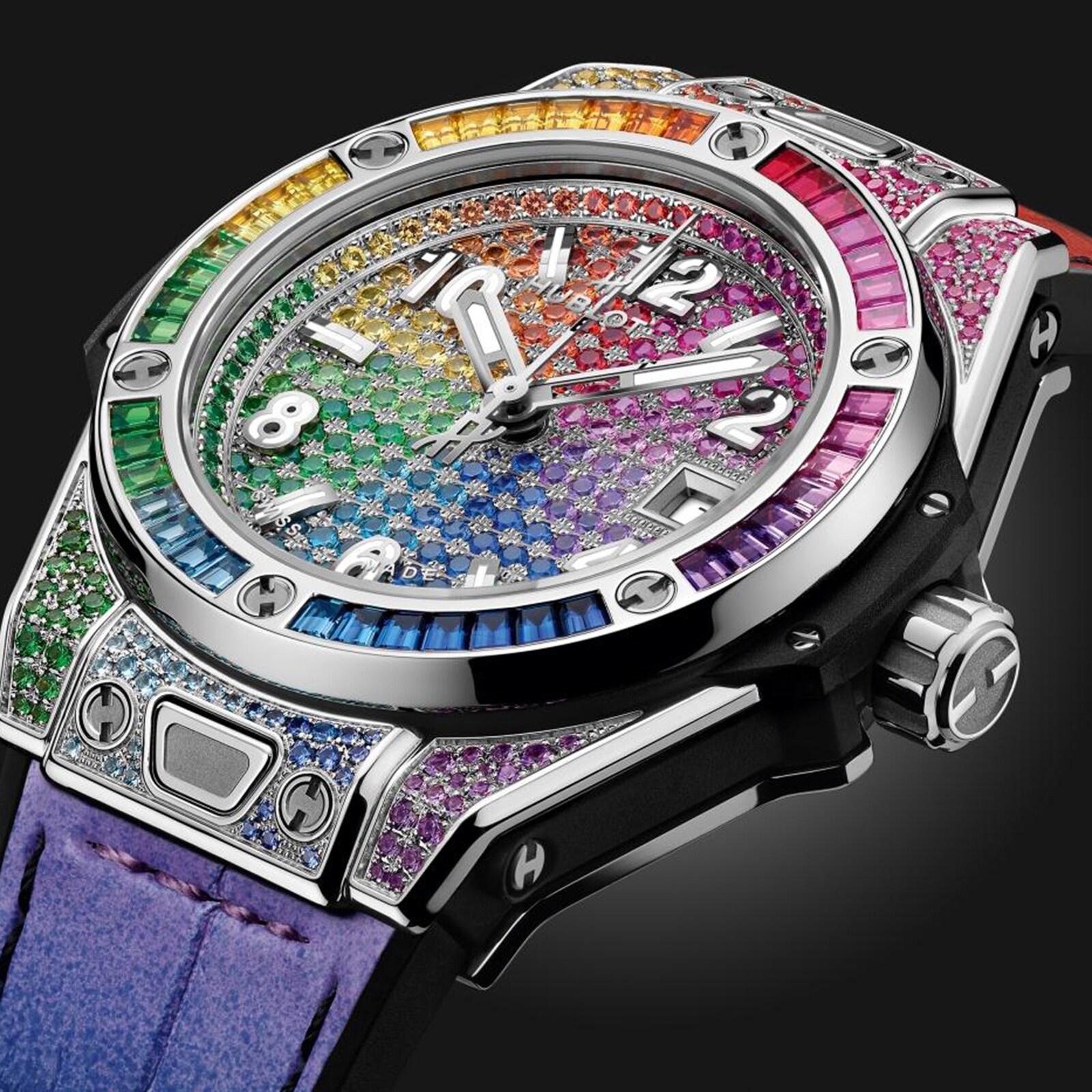 Hublot Big Bang One Click King Steel Rainbow 33mm Unisex Watch