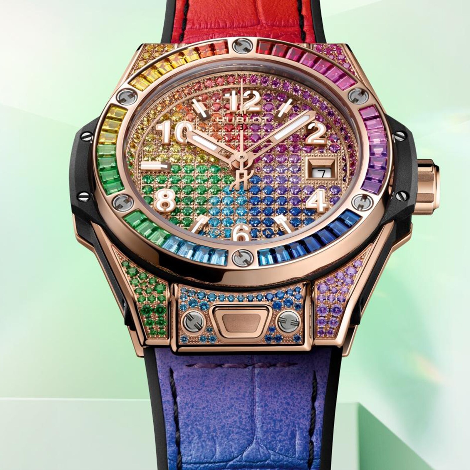 Hublot Big Bang One Click King Gold Rainbow 33mm Unisex Watch