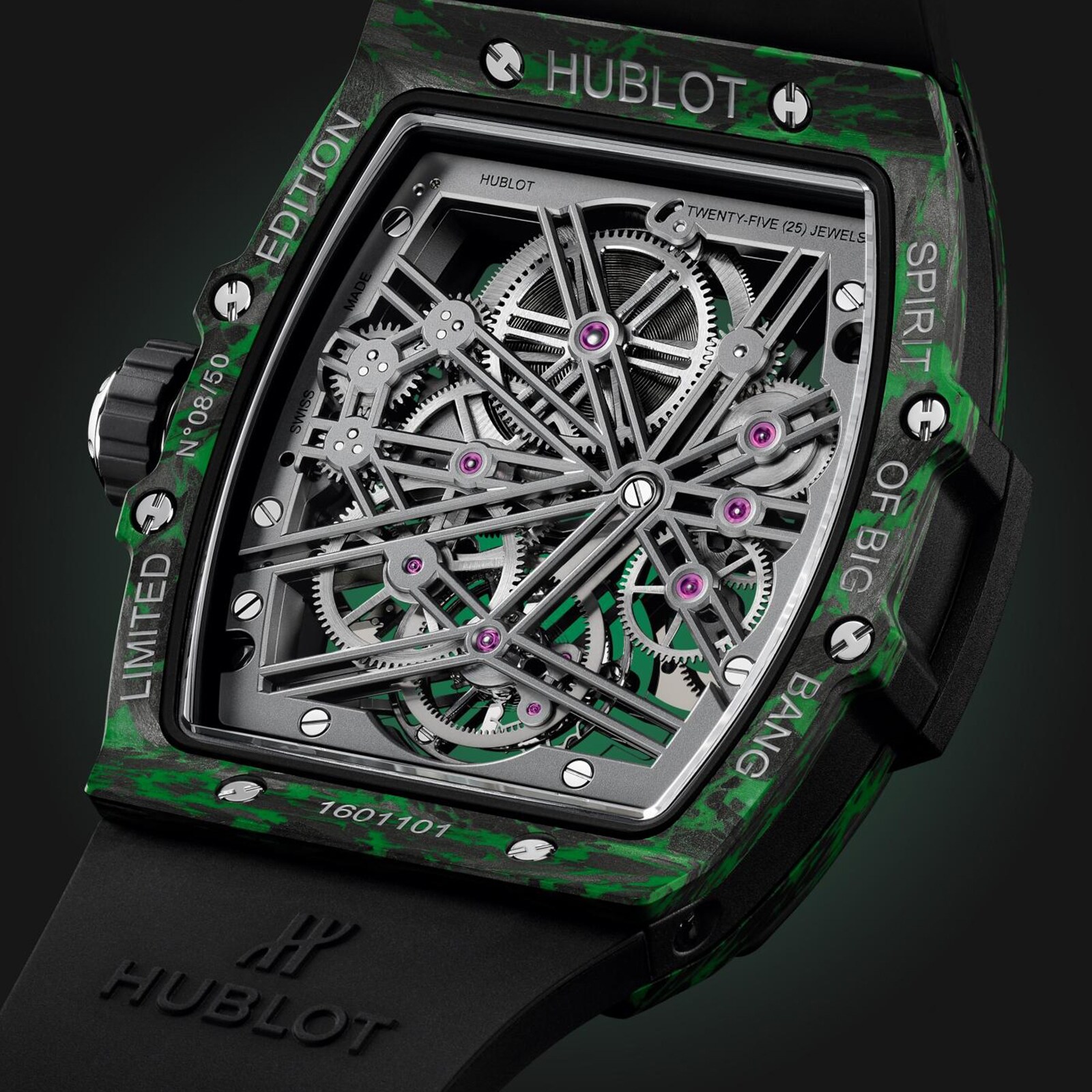 Hublot Spirit Of Big Bang Tourbillon Carbon Green 42mm Mens Watch