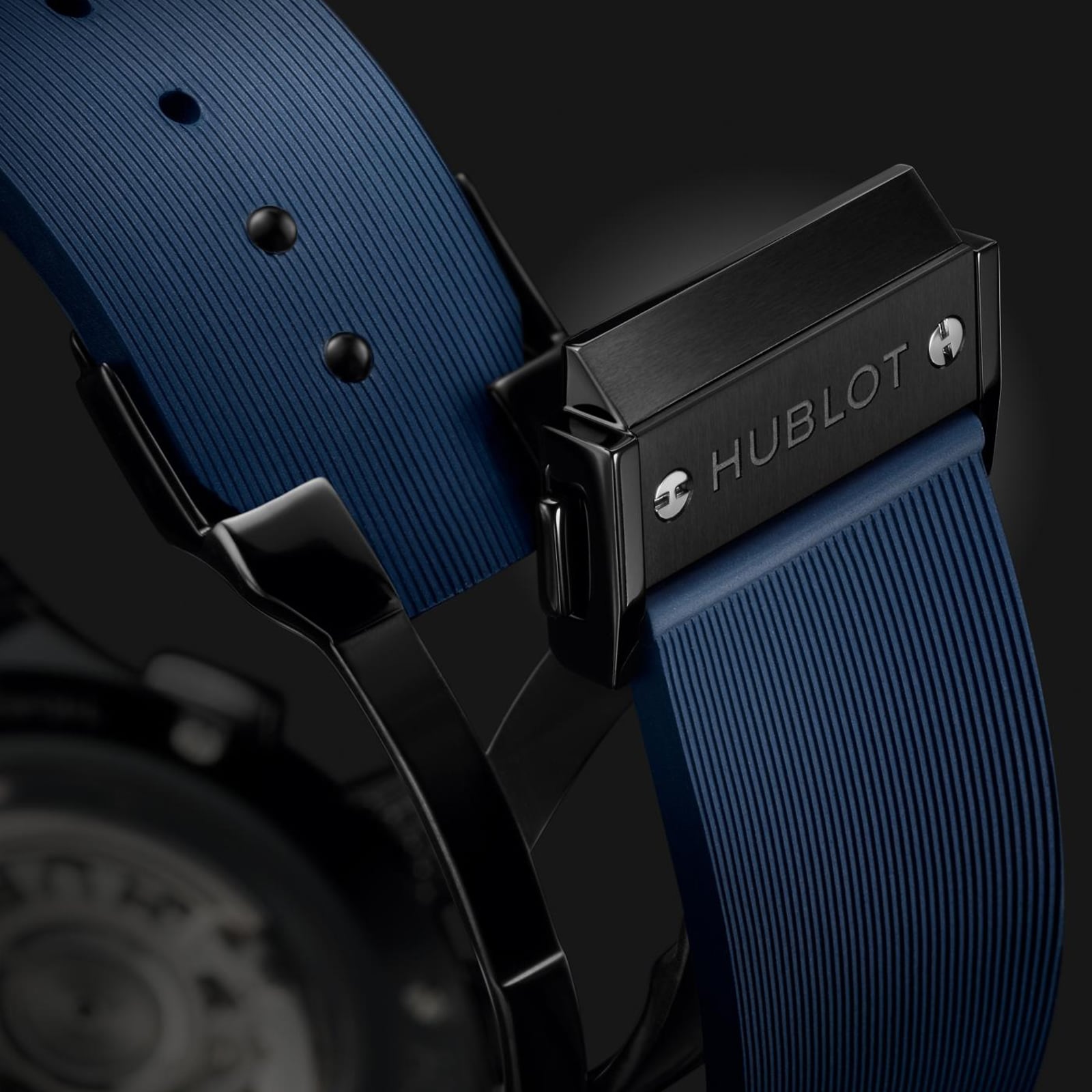 Hublot blue hot sale rubber strap