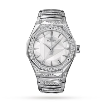 Hublot Classic Fusion Orlinski Bracelet Titanium White Alternative Pavé 40mm