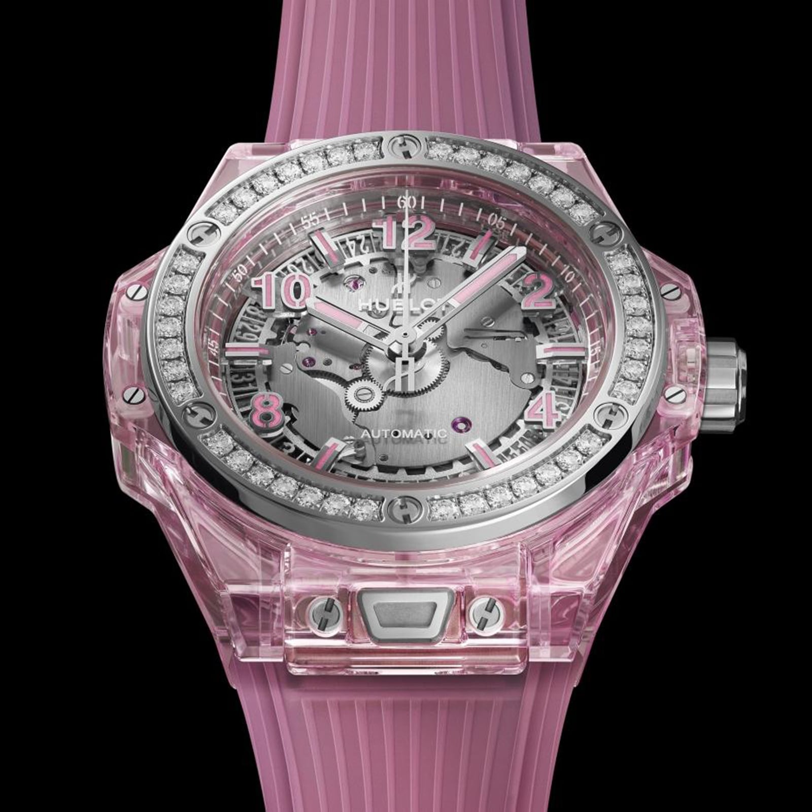 Hublot Big Bang One Click Pink Sapphire Diamonds 39mm