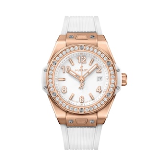 Hublot Big Bang One Click King Gold White Diamonds 39mm Mens Watch