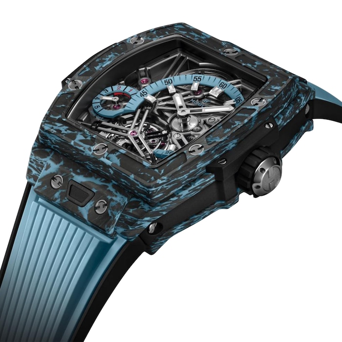 Hublot Spirit Of Big Bang Tourbillon Carbon Sky Blue 42mm