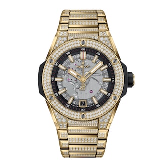 Hublot Big Bang Integrated Time Only 40mm - Yellow Gold Pave