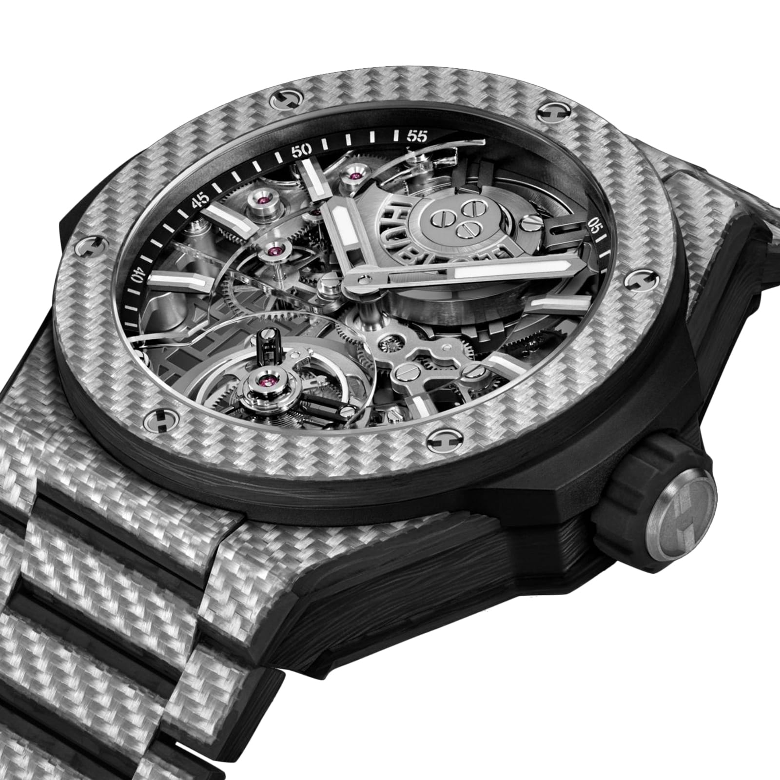 Hublot Big Bang Integrated Tourbillon Full Carbon 43mm 455.YS.0170.YS ...