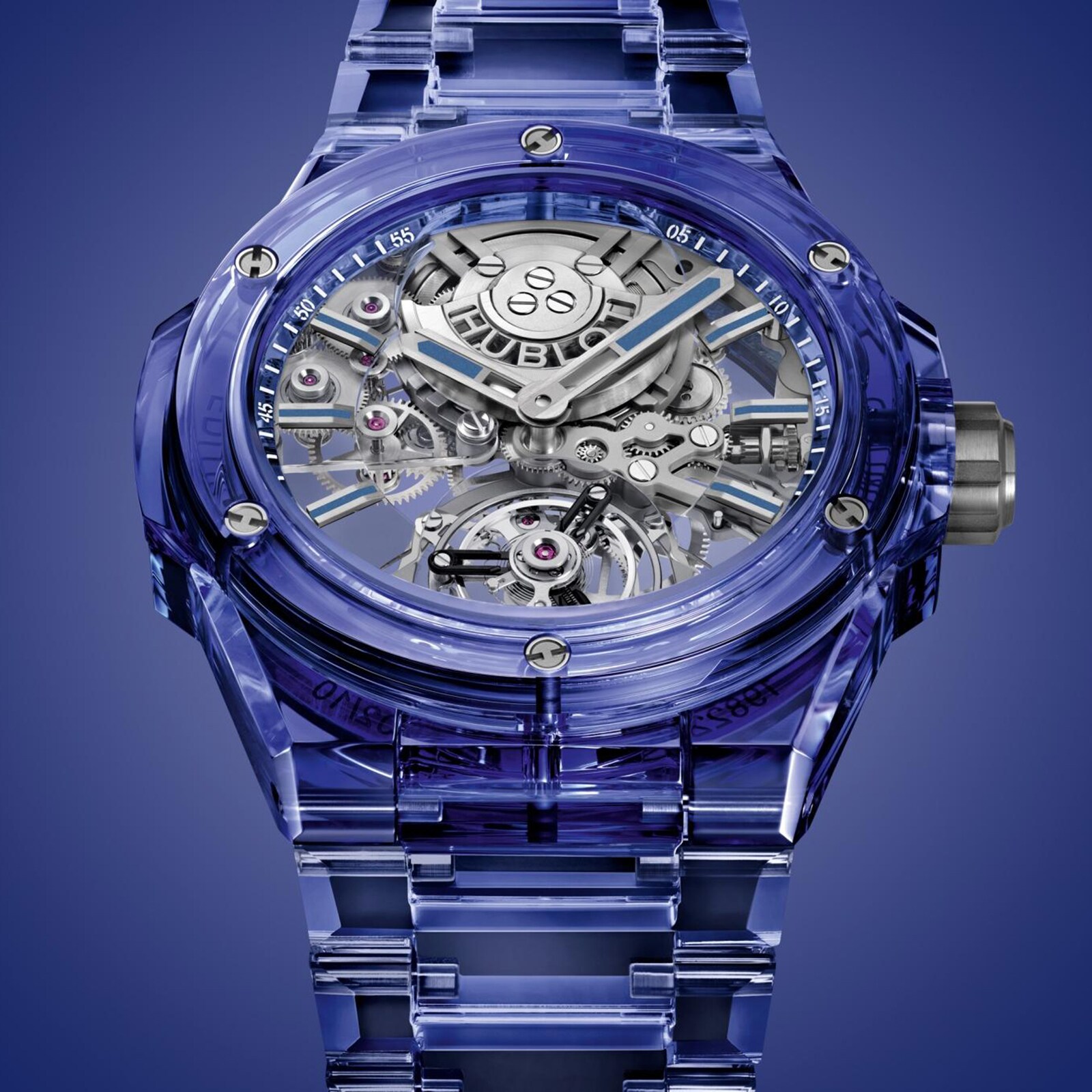 Royal blue store tourbillon 43mm