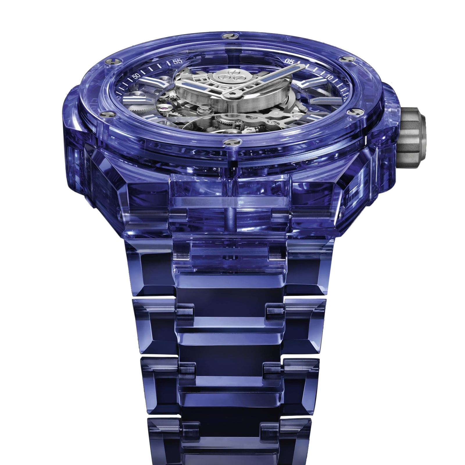 Hublot Big Bang integrated Tourbillon Full Blue Sapphire 43mm