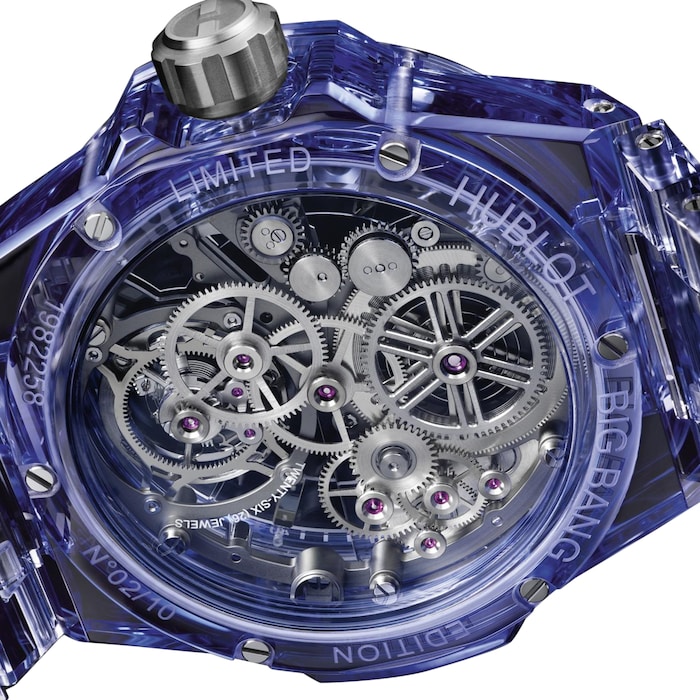 Hublot Big Bang integrated Tourbillon Full Blue Sapphire 43mm