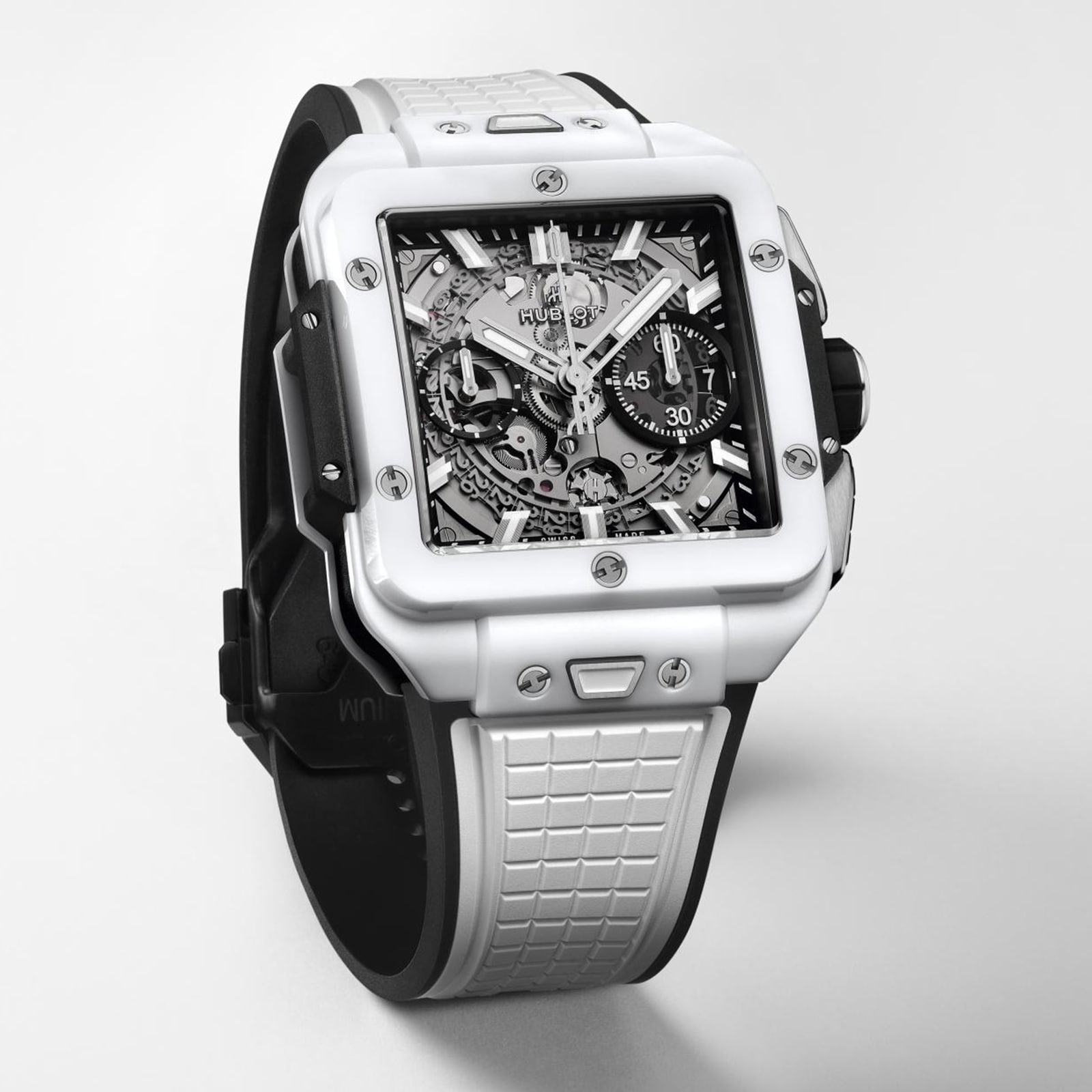 Hublot Square Bang Unico White Ceramic 42mm