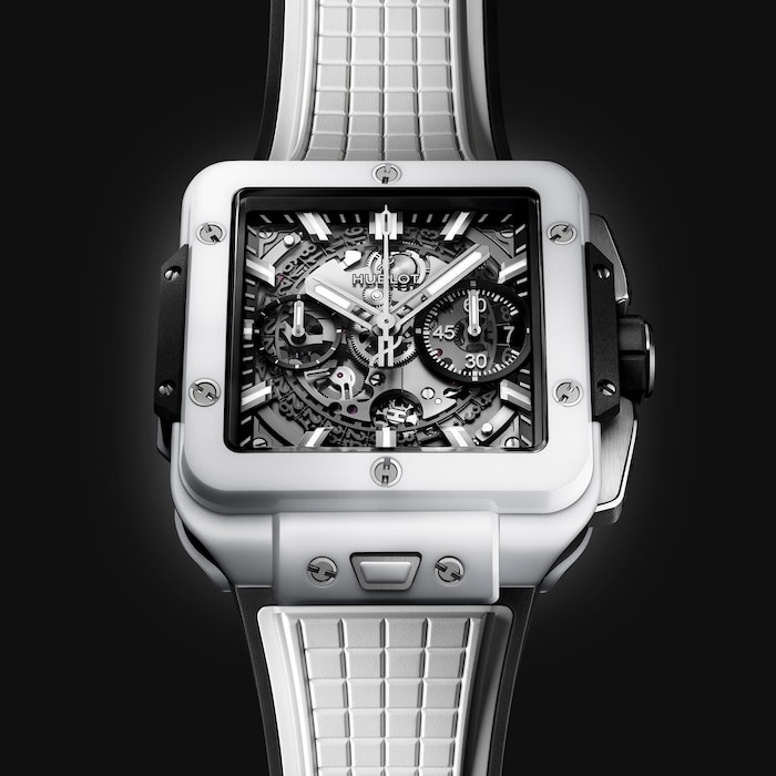 Hublot Square Bang Ceramic Watches In Black And White For 2023