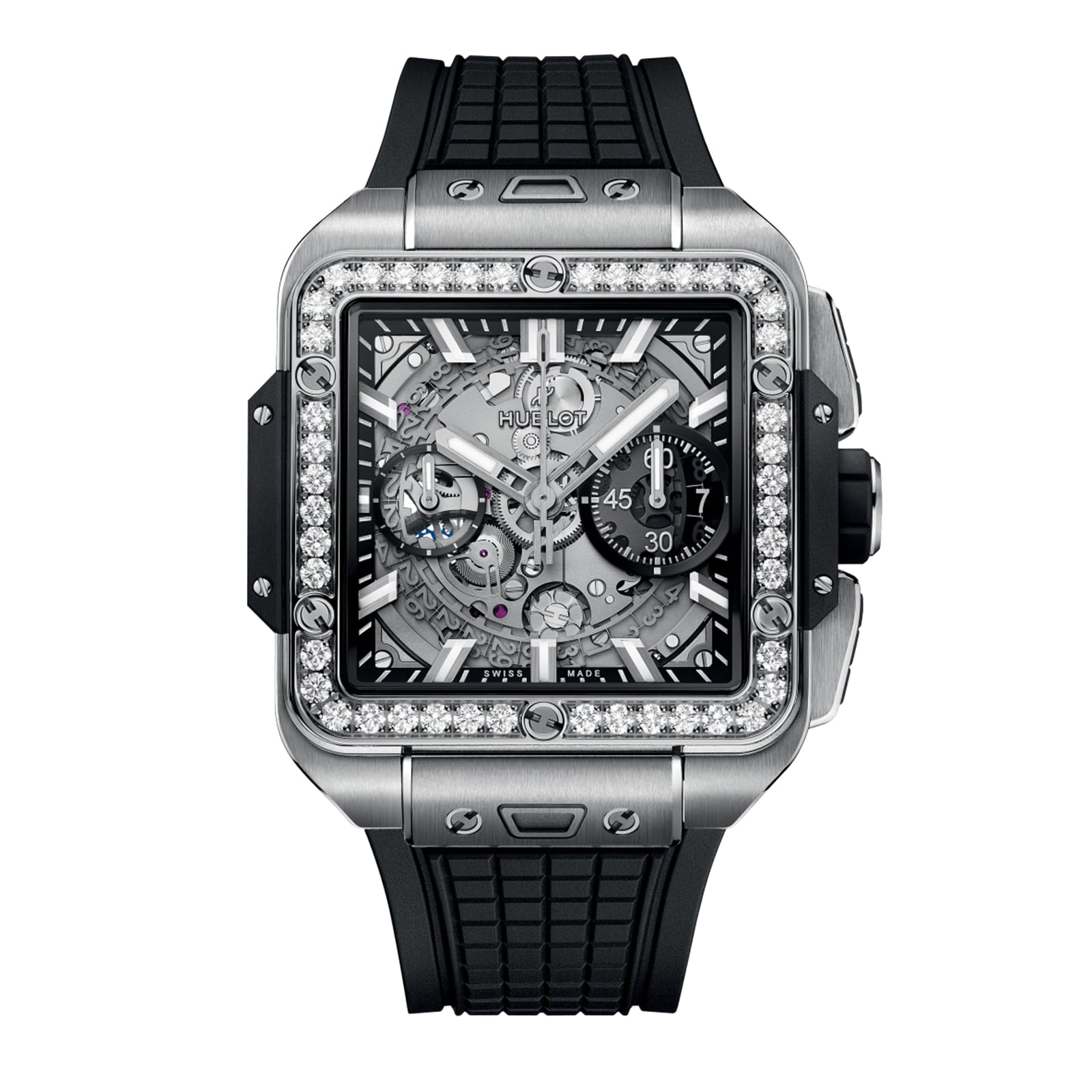 Diamond encrusted hublot best sale