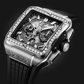 Hublot Square Bang Unico Titanium Diamonds 42mm