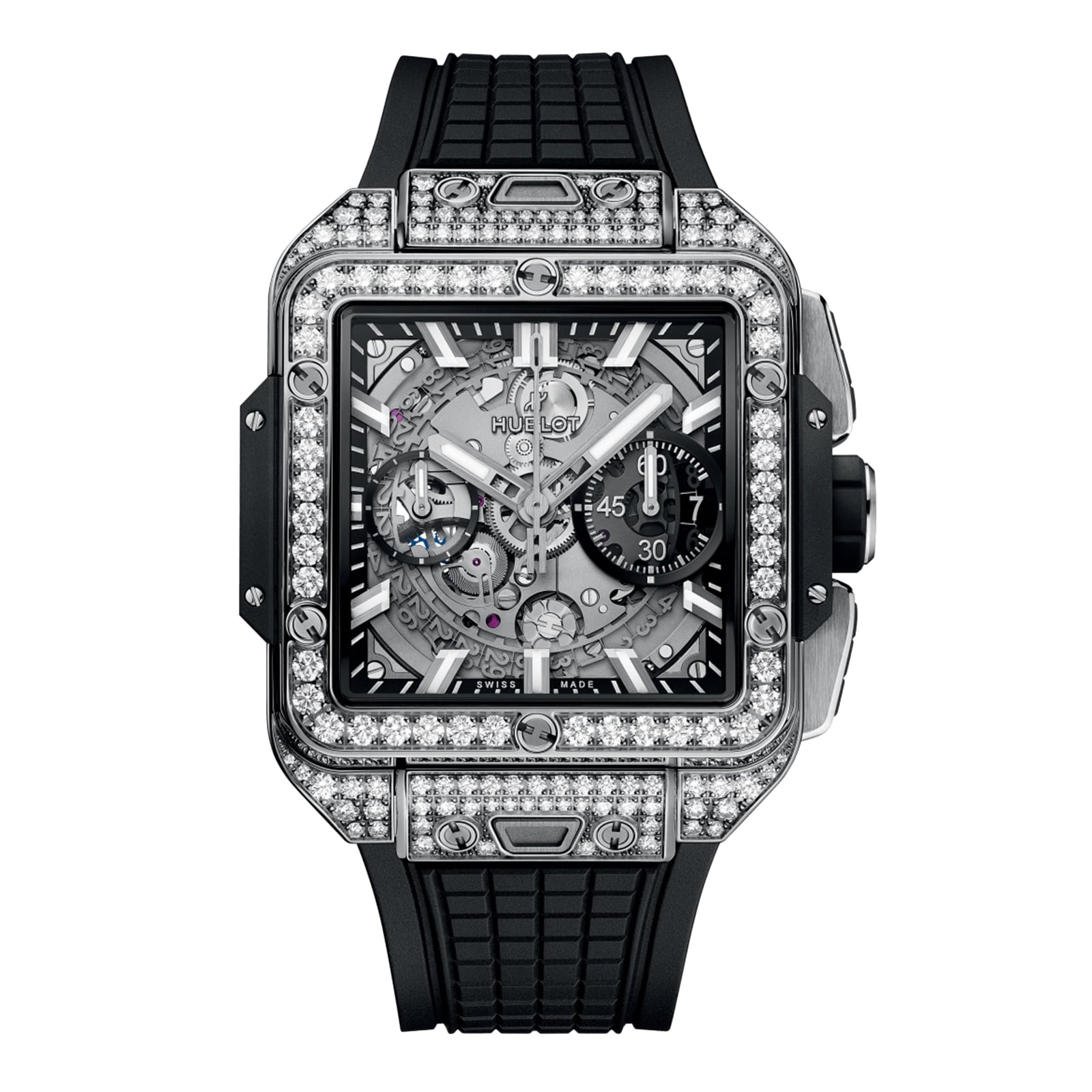 Hublot Square Bang Unico Titanium Pave 42mm