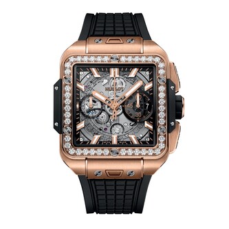 Hublot Square Bang King Gold Diamonds 42mm