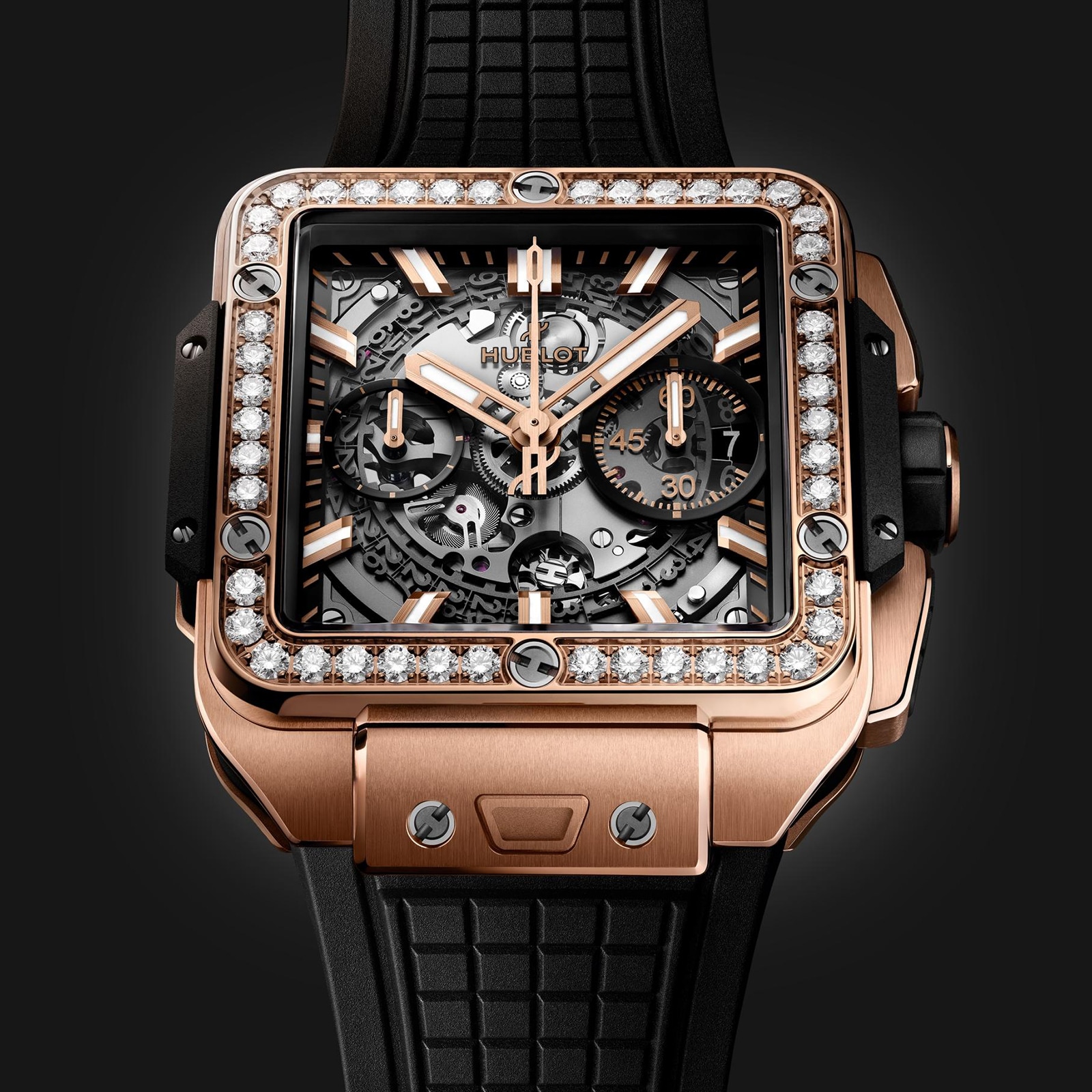 Hublot king best sale gold diamonds