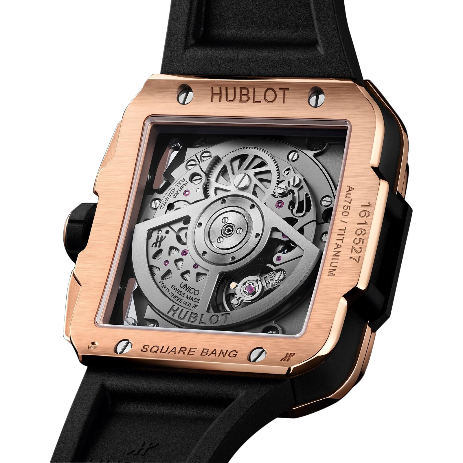 Hublot Square Bang King Gold Diamonds 42mm