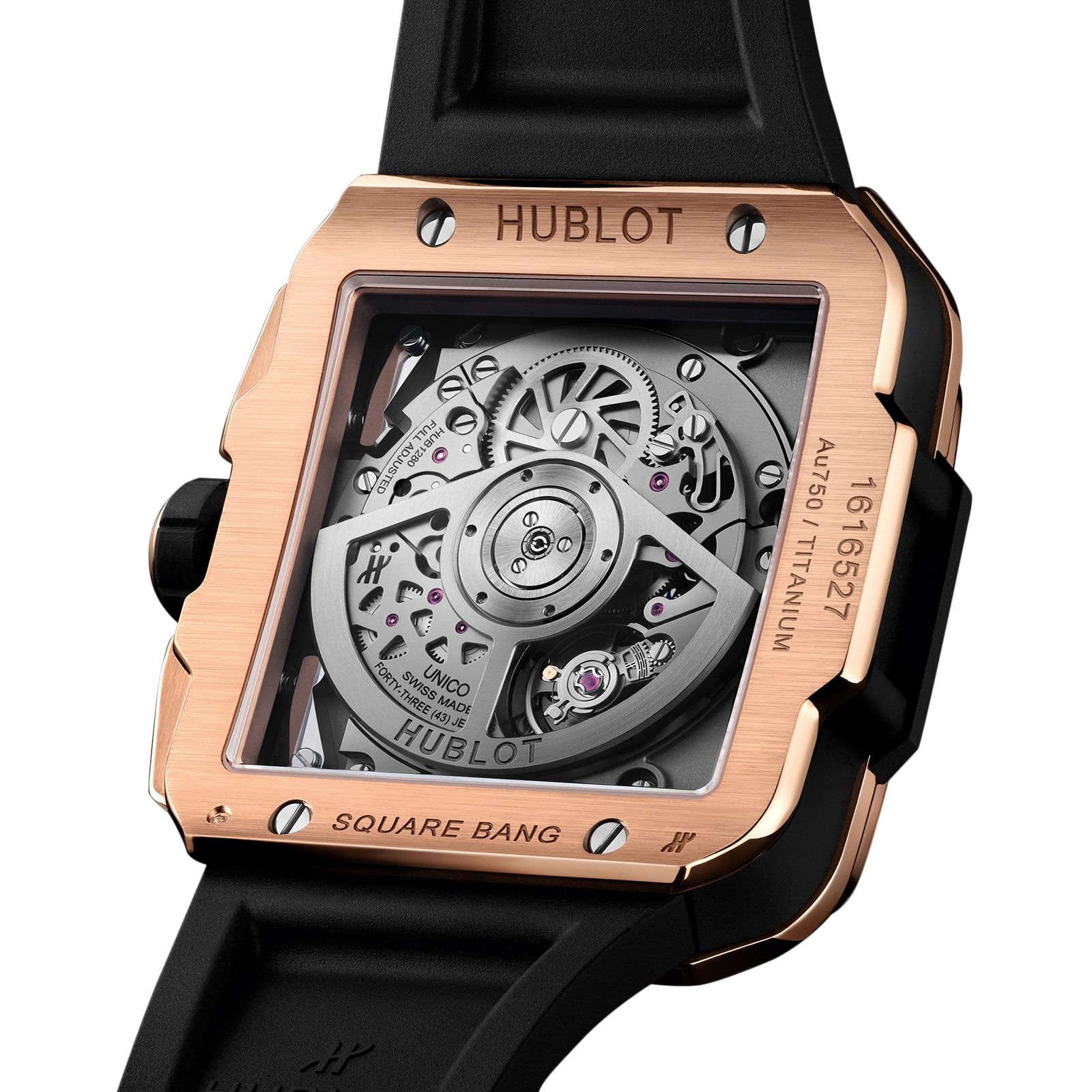 Hublot Square Bang Unico King Gold Pave 42mm