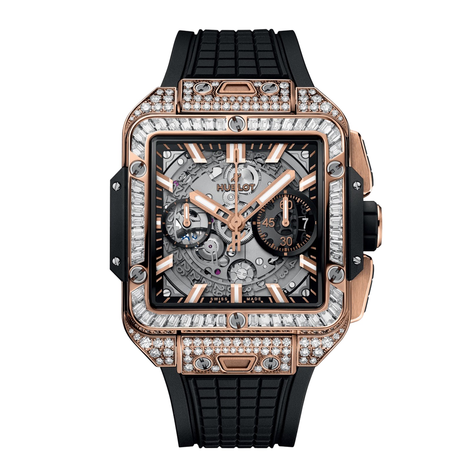 Hublot Square Bang Unico King Gold Jewellery 42mm